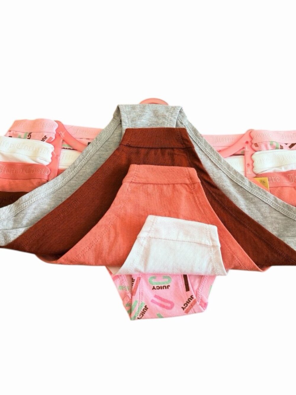 Juicy Couture ~ Women's Bikini Underwear Panties Cotton Blend 5-Pair Size L